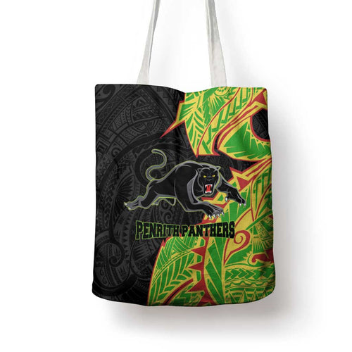 Penrith Panthers Tote Bag Polynesian Tribal Tattoo Pacific Sport Art