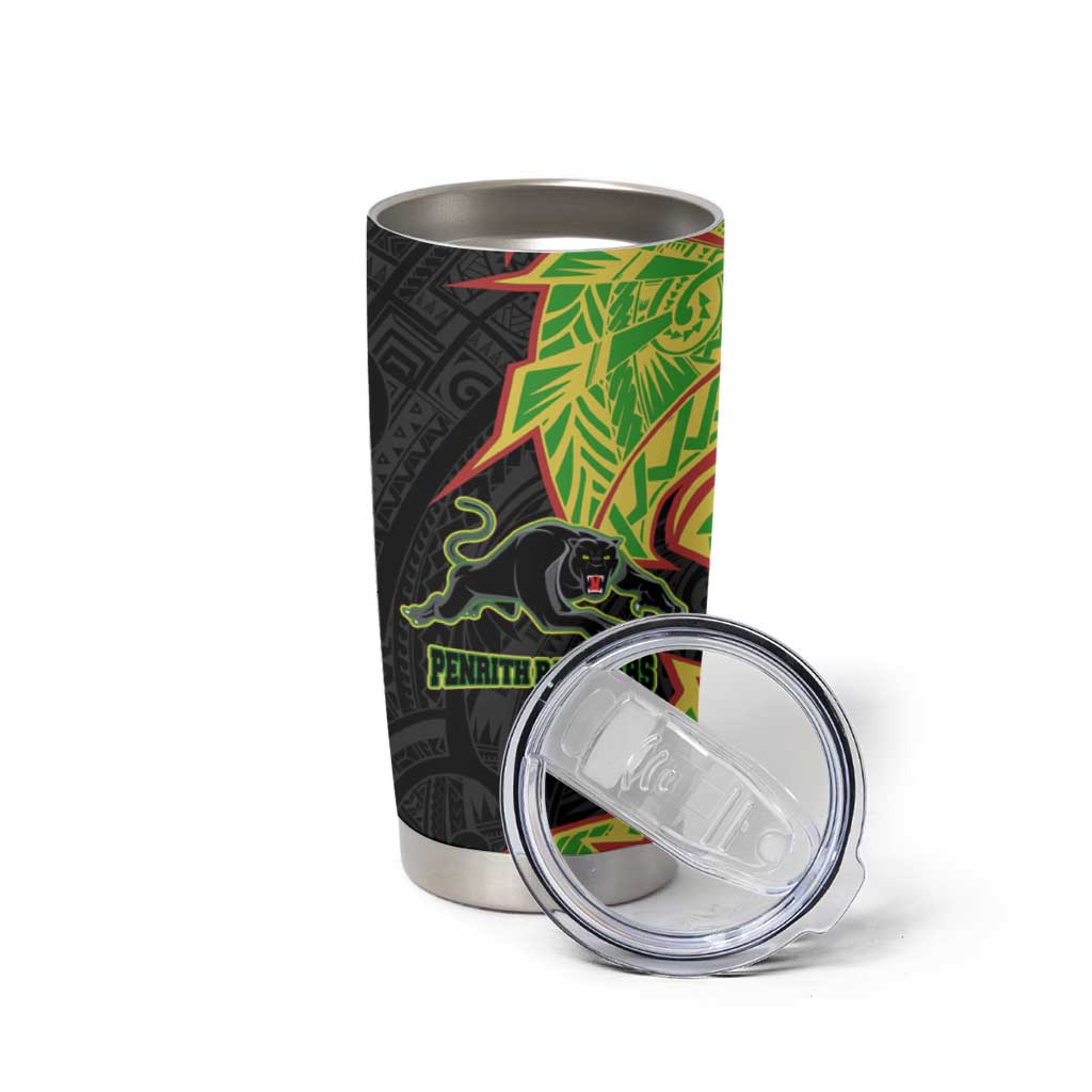 Penrith Panthers Tumbler Cup Polynesian Tribal Tattoo Pacific Sport Art