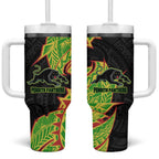 Penrith Panthers Tumbler With Handle Polynesian Tribal Tattoo Pacific Sport Art