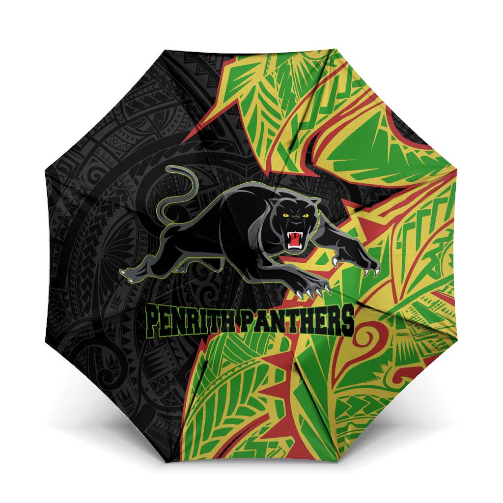 Penrith Panthers Umbrella Polynesian Tribal Tattoo Pacific Sport Art