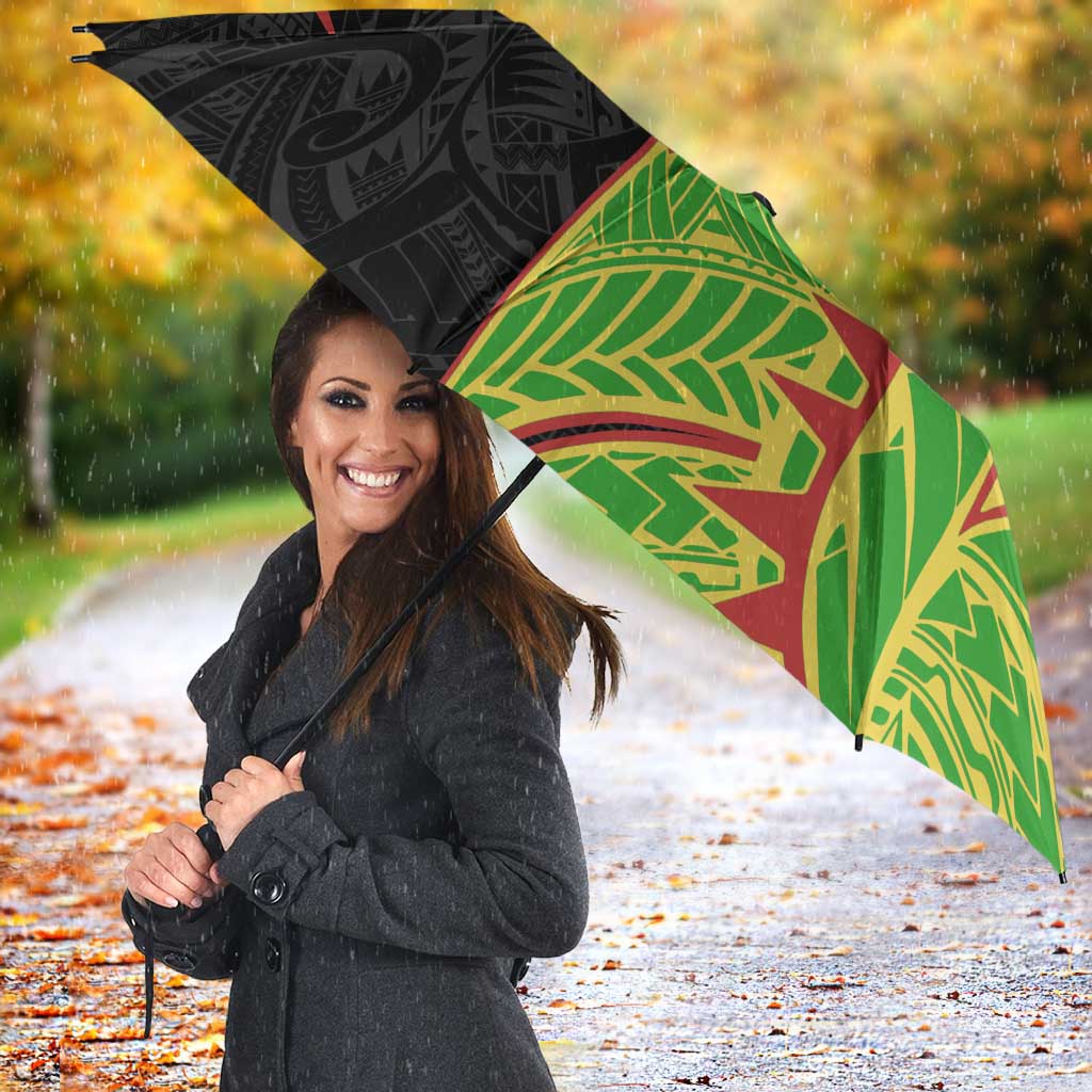 Penrith Panthers Umbrella Polynesian Tribal Tattoo Pacific Sport Art