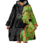 Penrith Panthers Wearable Blanket Hoodie Polynesian Tribal Tattoo Pacific Sport Art