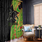 Penrith Panthers Window Curtain Polynesian Tribal Tattoo Pacific Sport Art