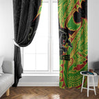 Penrith Panthers Window Curtain Polynesian Tribal Tattoo Pacific Sport Art