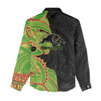 Penrith Panthers Women Casual Shirt Polynesian Tribal Tattoo Pacific Sport Art