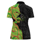 Penrith Panthers Women Polo Shirt Polynesian Tribal Tattoo Pacific Sport Art