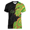 Penrith Panthers Women V-Neck T-Shirt Polynesian Tribal Tattoo Pacific Sport Art