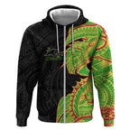 Penrith Panthers Zip Hoodie Polynesian Tribal Tattoo Pacific Sport Art