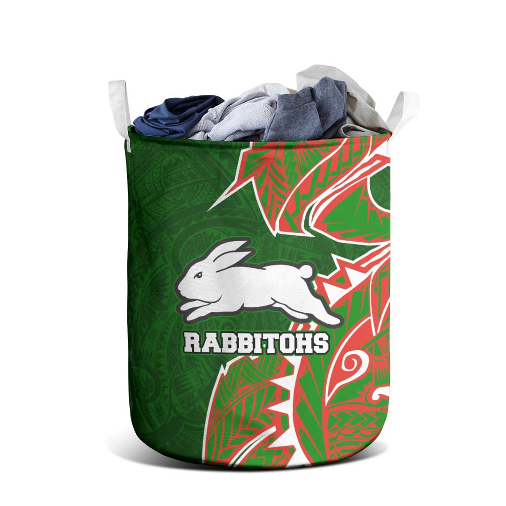South Sydney Rabbitohs Laundry Basket Polynesian Tribal Tattoo Pacific Sport Art