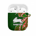 South Sydney Rabbitohs AirPods Case Polynesian Tribal Tattoo Pacific Sport Art