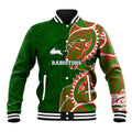 South Sydney Rabbitohs Baseball Jacket Polynesian Tribal Tattoo Pacific Sport Art