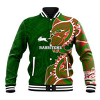 South Sydney Rabbitohs Baseball Jacket Polynesian Tribal Tattoo Pacific Sport Art