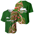 South Sydney Rabbitohs Baseball Jersey Polynesian Tribal Tattoo Pacific Sport Art