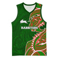 South Sydney Rabbitohs Basketball Jersey Polynesian Tribal Tattoo Pacific Sport Art