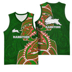 South Sydney Rabbitohs Basketball Jersey Polynesian Tribal Tattoo Pacific Sport Art