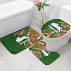 South Sydney Rabbitohs Bathroom Set Polynesian Tribal Tattoo Pacific Sport Art