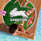 South Sydney Rabbitohs Beach Blanket Polynesian Tribal Tattoo Pacific Sport Art