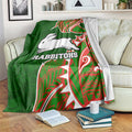 South Sydney Rabbitohs Blanket Polynesian Tribal Tattoo Pacific Sport Art