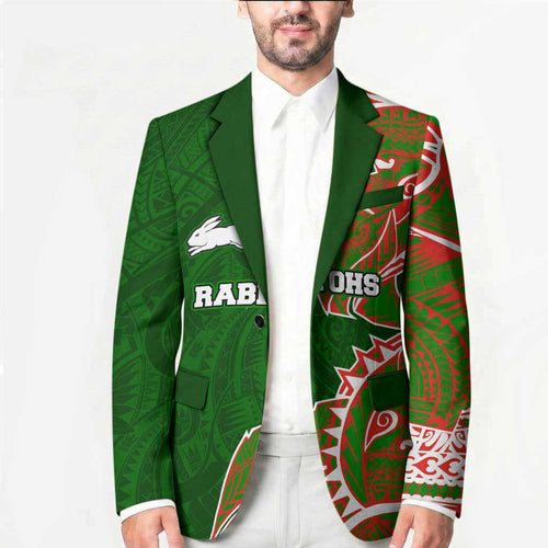 South Sydney Rabbitohs Blazer Polynesian Tribal Tattoo Pacific Sport Art