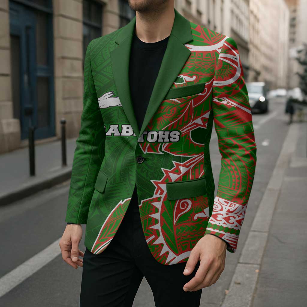 South Sydney Rabbitohs Blazer Polynesian Tribal Tattoo Pacific Sport Art