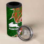 South Sydney Rabbitohs 4 in 1 Can Cooler Tumbler Polynesian Tribal Tattoo Pacific Sport Art