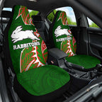 South Sydney Rabbitohs Car Seat Cover Polynesian Tribal Tattoo Pacific Sport Art