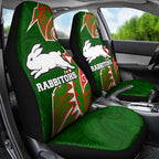 South Sydney Rabbitohs Car Seat Cover Polynesian Tribal Tattoo Pacific Sport Art