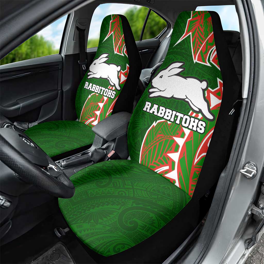 South Sydney Rabbitohs Car Seat Cover Polynesian Tribal Tattoo Pacific Sport Art