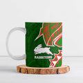 South Sydney Rabbitohs Ceramic Mug Polynesian Tribal Tattoo Pacific Sport Art