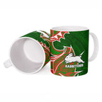 South Sydney Rabbitohs Ceramic Mug Polynesian Tribal Tattoo Pacific Sport Art