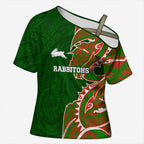 South Sydney Rabbitohs Cross Shoulder Shirt Polynesian Tribal Tattoo Pacific Sport Art