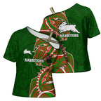 South Sydney Rabbitohs Cross Shoulder Shirt Polynesian Tribal Tattoo Pacific Sport Art