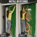 South Sydney Rabbitohs Door Cover Polynesian Tribal Tattoo Pacific Sport Art