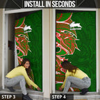 South Sydney Rabbitohs Door Cover Polynesian Tribal Tattoo Pacific Sport Art