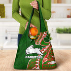 South Sydney Rabbitohs Grocery Bag Polynesian Tribal Tattoo Pacific Sport Art