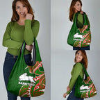 South Sydney Rabbitohs Grocery Bag Polynesian Tribal Tattoo Pacific Sport Art