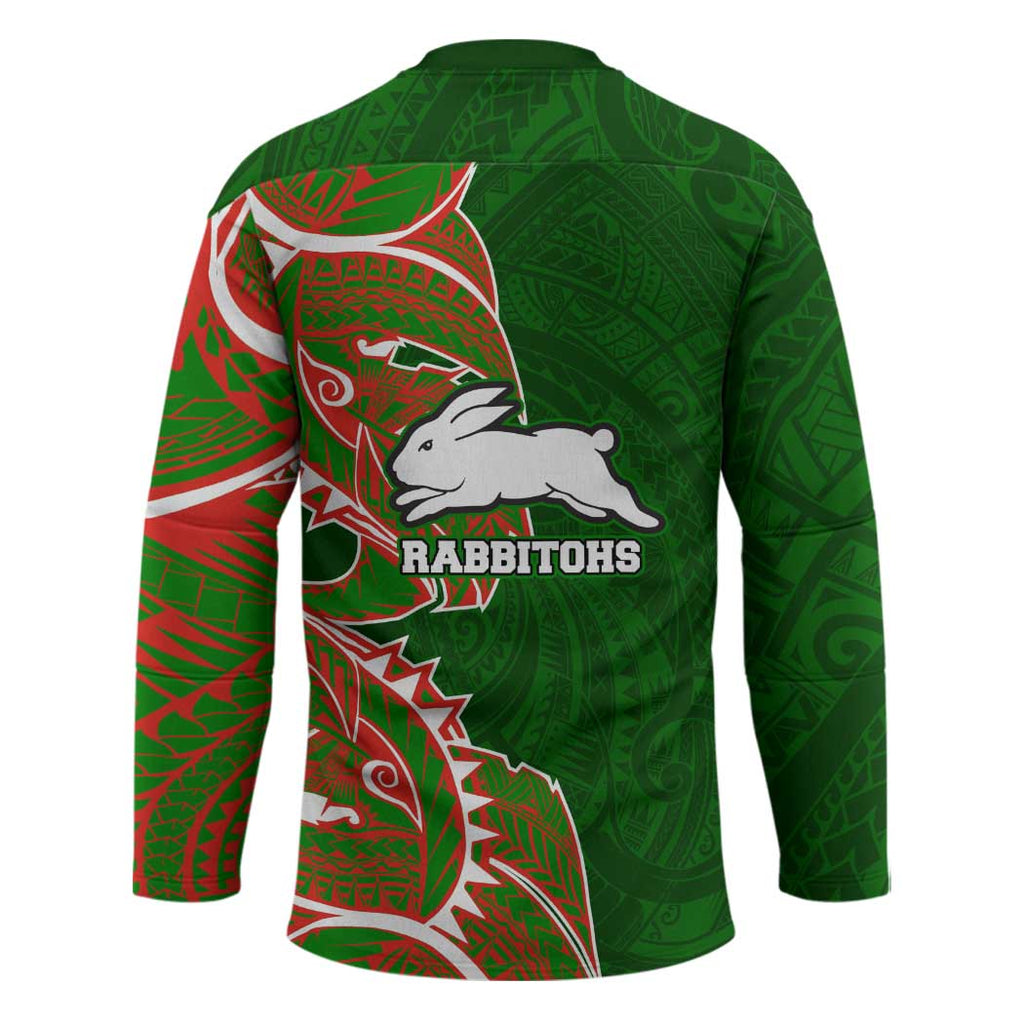 South Sydney Rabbitohs Hockey Jersey Polynesian Tribal Tattoo Pacific Sport Art