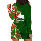 South Sydney Rabbitohs Hoodie Dress Polynesian Tribal Tattoo Pacific Sport Art