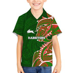 South Sydney Rabbitohs Kid Hawaiian Shirt Polynesian Tribal Tattoo Pacific Sport Art