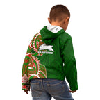 South Sydney Rabbitohs Kid Hoodie Polynesian Tribal Tattoo Pacific Sport Art