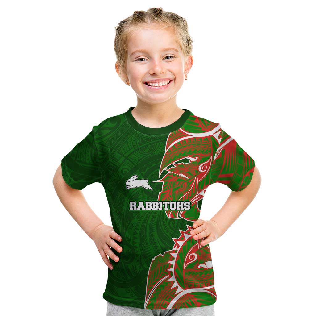 South Sydney Rabbitohs Kid T Shirt Polynesian Tribal Tattoo Pacific Sport Art