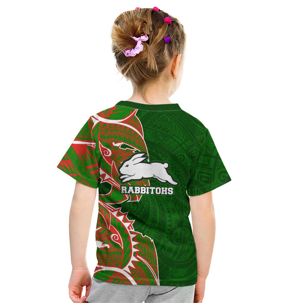 South Sydney Rabbitohs Kid T Shirt Polynesian Tribal Tattoo Pacific Sport Art