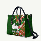 South Sydney Rabbitohs Leather Bag Polynesian Tribal Tattoo Pacific Sport Art