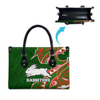 South Sydney Rabbitohs Leather Bag Polynesian Tribal Tattoo Pacific Sport Art