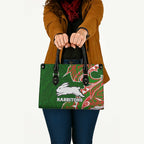 South Sydney Rabbitohs Leather Bag Polynesian Tribal Tattoo Pacific Sport Art