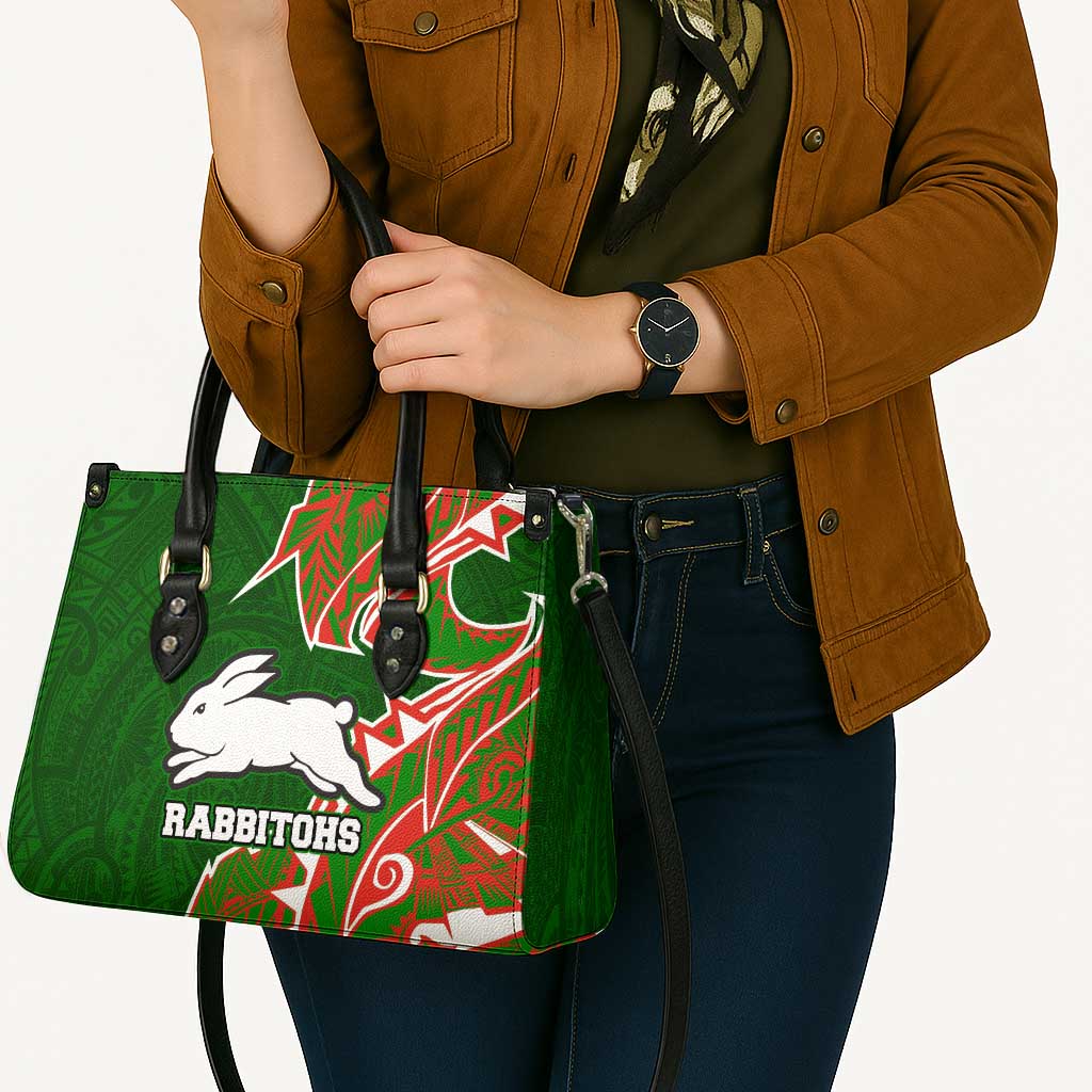 South Sydney Rabbitohs Leather Bag Polynesian Tribal Tattoo Pacific Sport Art