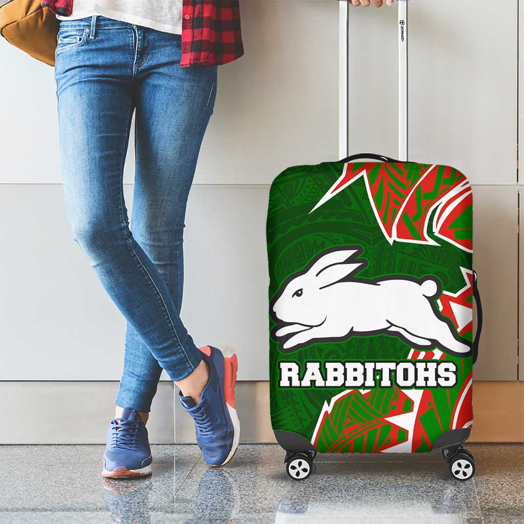South Sydney Rabbitohs Luggage Cover Polynesian Tribal Tattoo Pacific Sport Art
