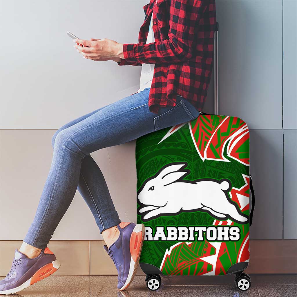 South Sydney Rabbitohs Luggage Cover Polynesian Tribal Tattoo Pacific Sport Art