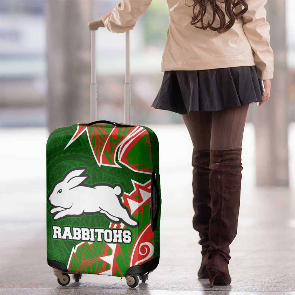 South Sydney Rabbitohs Luggage Cover Polynesian Tribal Tattoo Pacific Sport Art