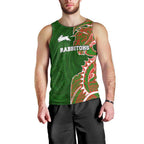 South Sydney Rabbitohs Men Tank Top Polynesian Tribal Tattoo Pacific Sport Art